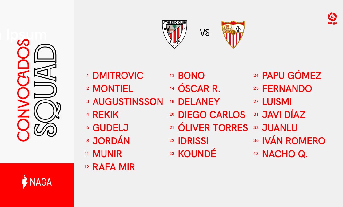 Clasificaciones de jugadores de athletic contra sevilla fc